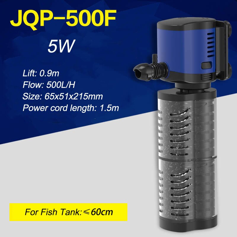 Sunsun JQP Series Aquarium Fish Tank Water Filter Oxygen Pump: JQP-500F