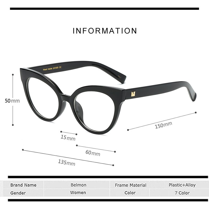 Kissansilmäkehykset naisten silmälasit tietokoneen silmälasit reseptillä optiset naisille vintage-silmälasit kirkaslinssiiset silmälasit kehys  rs464