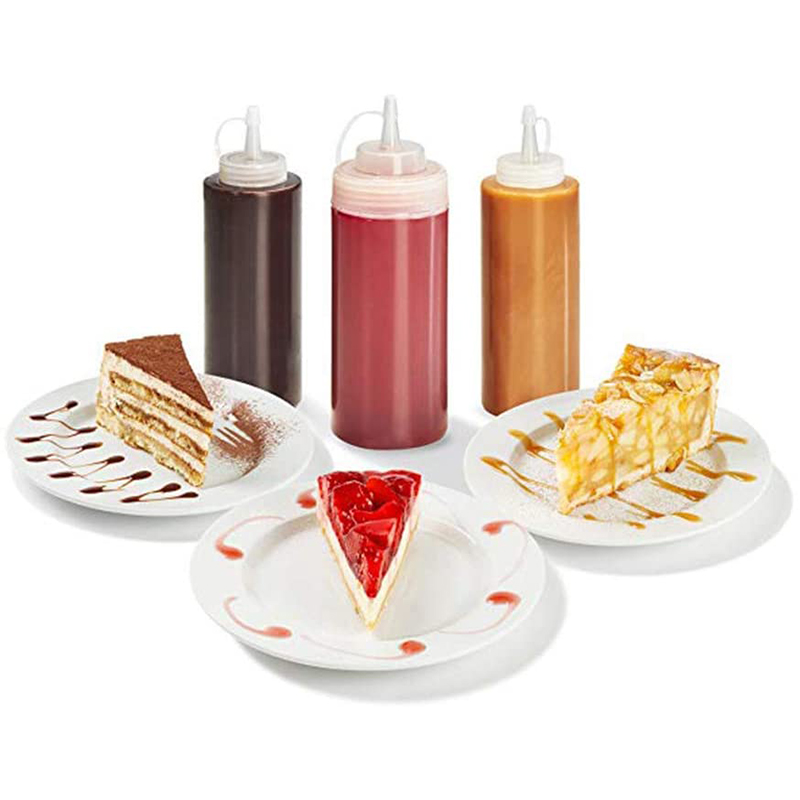 10 pakker  av 8- unse pressespraykrydderflasker til krydder, ketchup, grillmat, krydder
