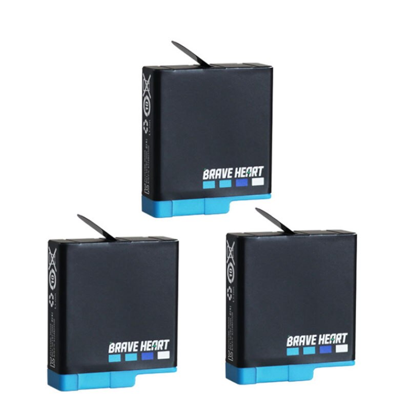 Go Pro Hero 8 Hero 7 Hero8 Zwart Batterij Of Triple Oplader Voor Gopro Hero 8 Camera Batterij Volledige Decode: 3battery