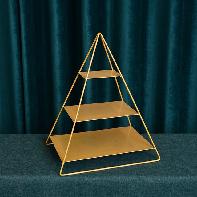 Dessert Table Cake Rack Brass Tray Afternoon Tea Tea Break Cold Cut Tableware Decoration Decoration Birthday Wedding Arrangement: G