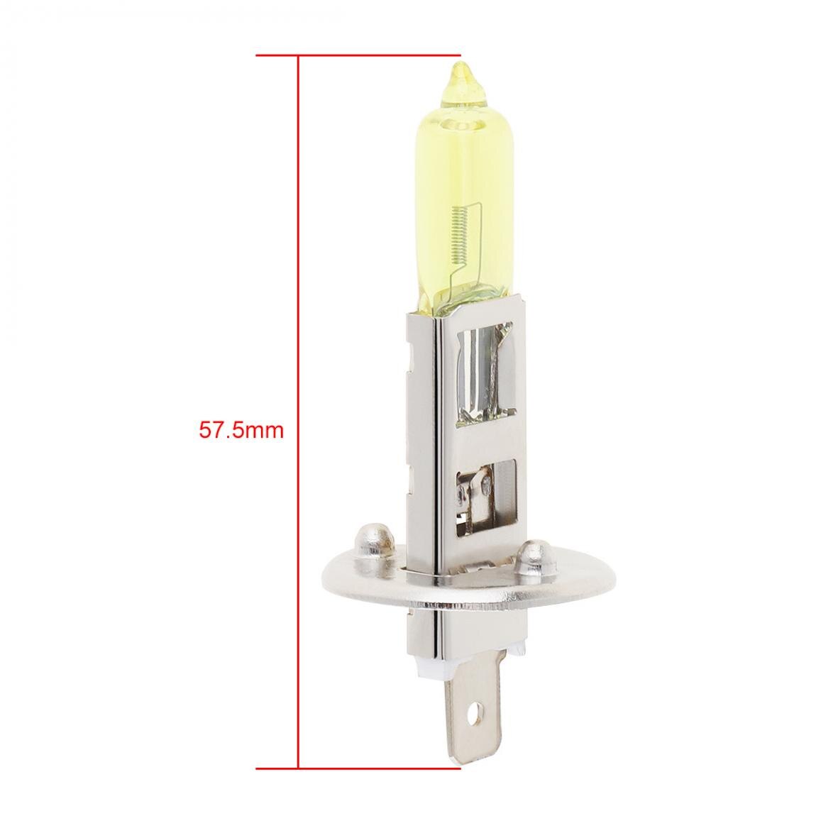 H1 Halogeen Lamp 12V H1 55W 2500K Geel Licht Super Bright Auto Xenon Halogeen Lamp Auto Voorkant koplamp Fog Lamp Voor Auto Voertuig