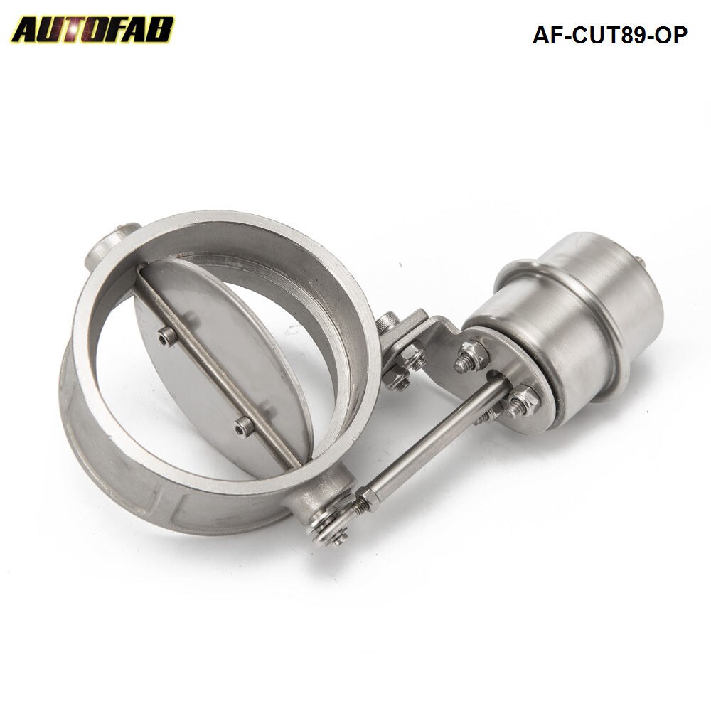 Vacuum Activated Exhaust Cutout / Dump 89MM OPEN Style Pressure: about 1 BAR AF-CUT89-OP
