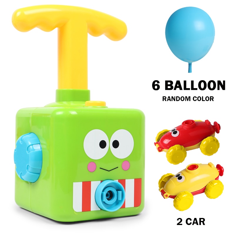 Inerzia palloncino giocattoli auto alimentati Aerodinamica Esperimento Scienze Della Formazione Di Puzzle Divertente palloncini di compleanno educativi giocattoli popolari: frog