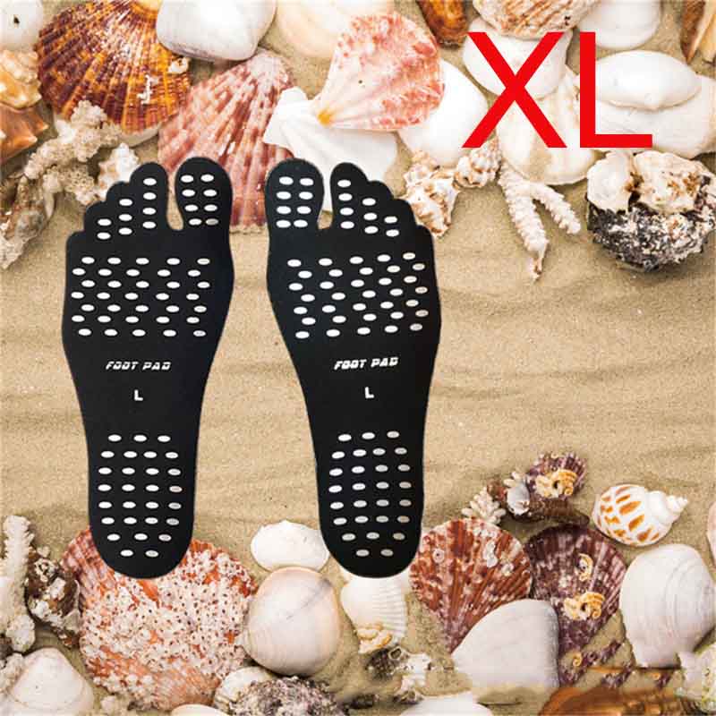 Beach Shoe Invisible Sticker Adhesive Beach Insoles Beach Pads SolesElastic Flexible Pool Barefoot Anti-slip Pads Men Women: Lake blue
