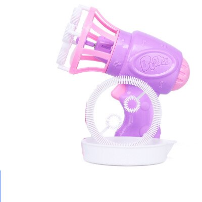 Di colore Rosa del fumetto Bolla Pistola Macchina Blu viola per Bambini Grande Bolla Pistola Ad Acqua Divertimento Ragazze Giocattoli Divertenti Giochi tutto'aperto impostato commercio tutto'ingrosso AA50: viola