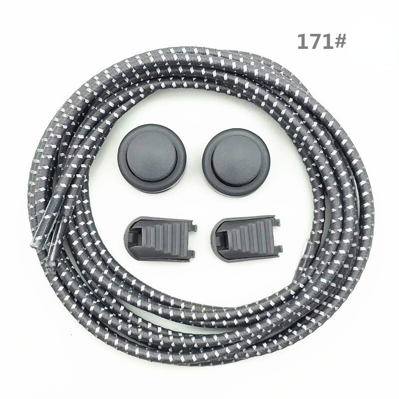 Schnürsenkel Kreative Schnell Keine Krawatte Schnürsenkel freundlicher Erwachsene unisex Schnürsenkel Turnschuhe Sport Faul Schnürsenkel Reflektierende Elastische Elastische: dunkel grau