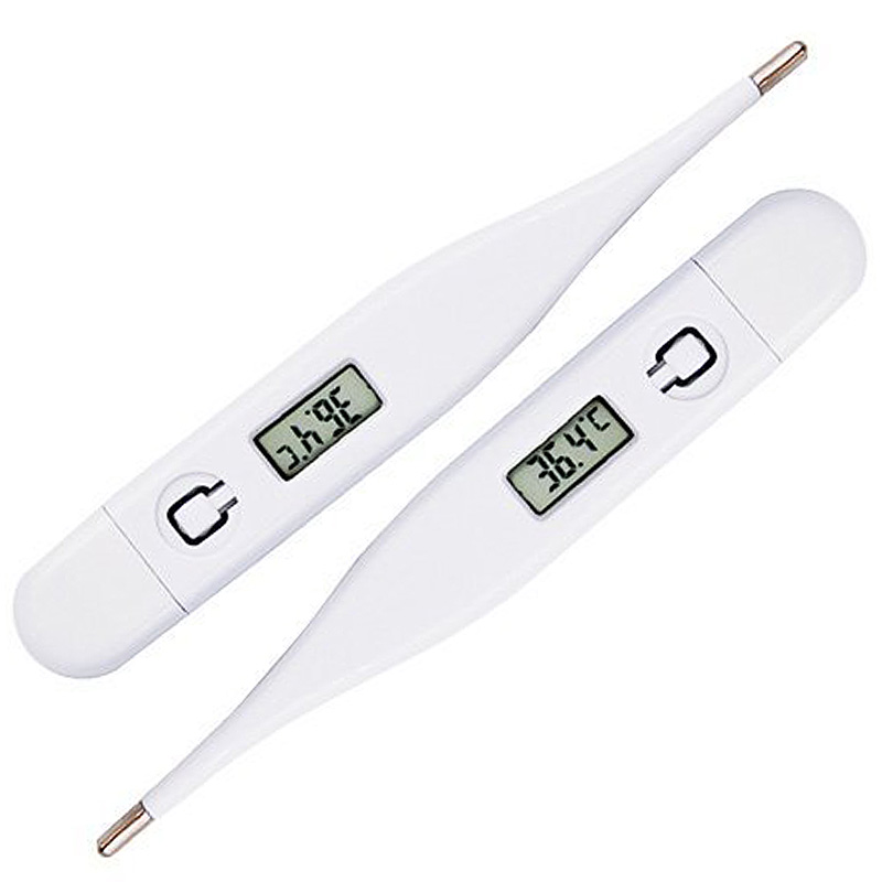 Termómetro 1-2P para fiebre, cuerpo básico Digital, axila Oral o pantalla LCD electrónica Rectal, medición de alta precisión, calor inteligente: 2
