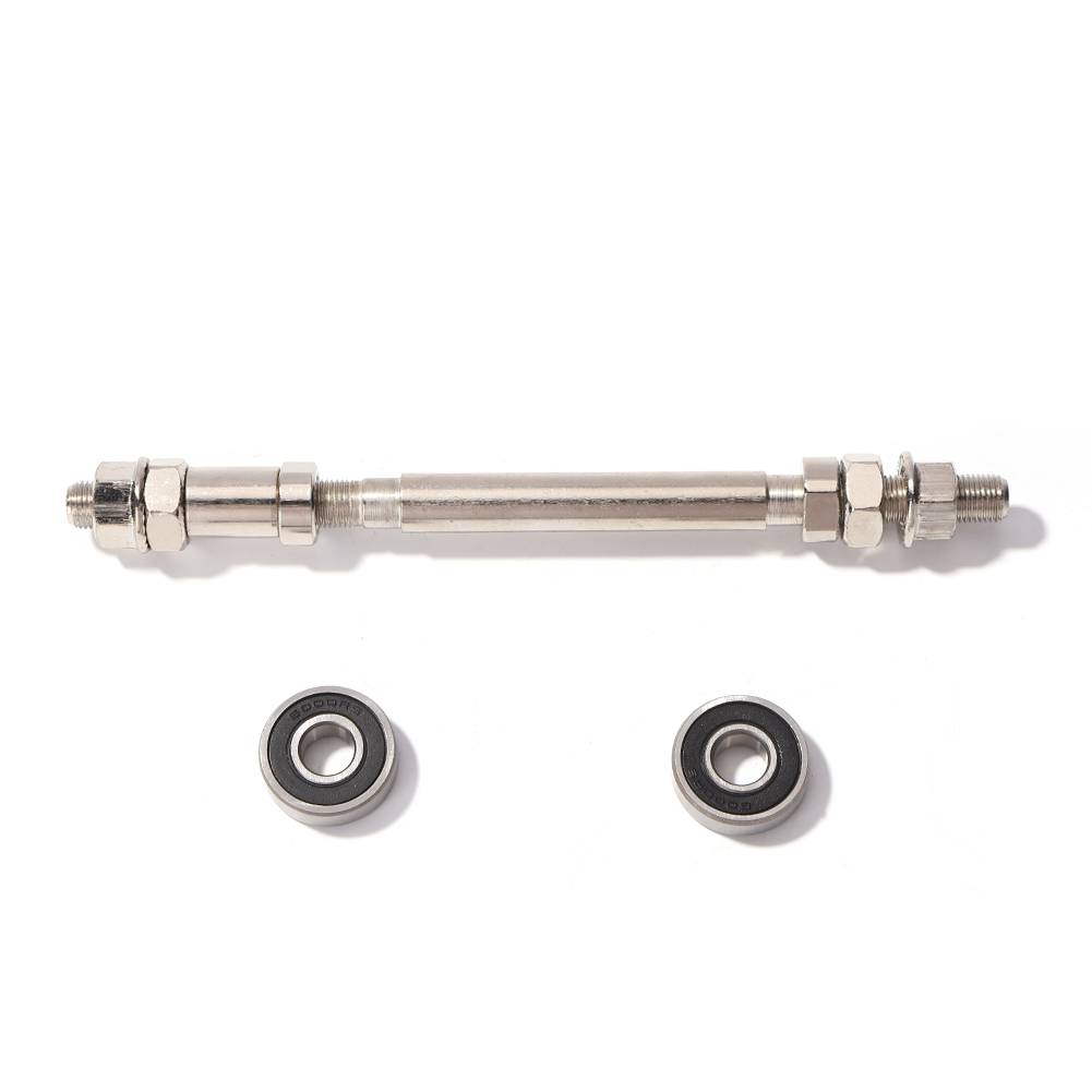 Bike Front Rear Wheel Hub Axle with 2 Bearings Bicycle Spindle Shift Shaft Lever: Yellow