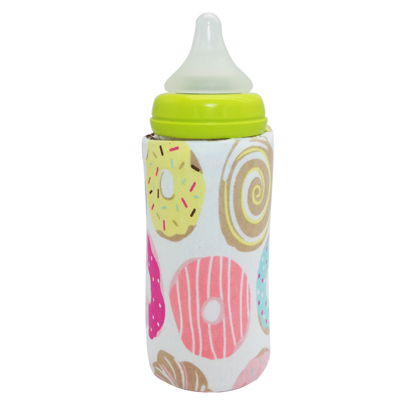 USB Baby bottle Insulation cover Portable outdoor constant temperature Baby bottle warmer Bottle warmer Milk warmer: white
