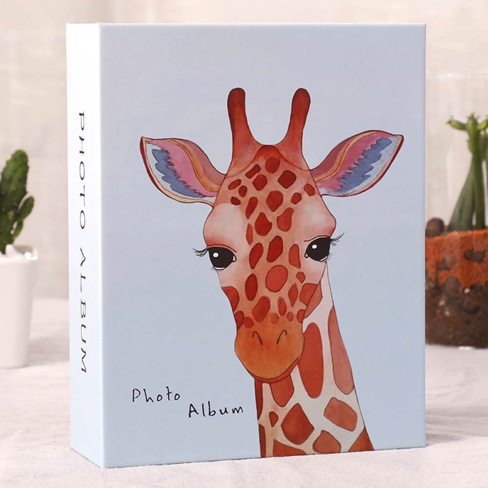 Album Photo 6 pouces, 100 poches, livre Photo interstitiel, pour enfants, famille, cadre de rangement d'images: Giraffe