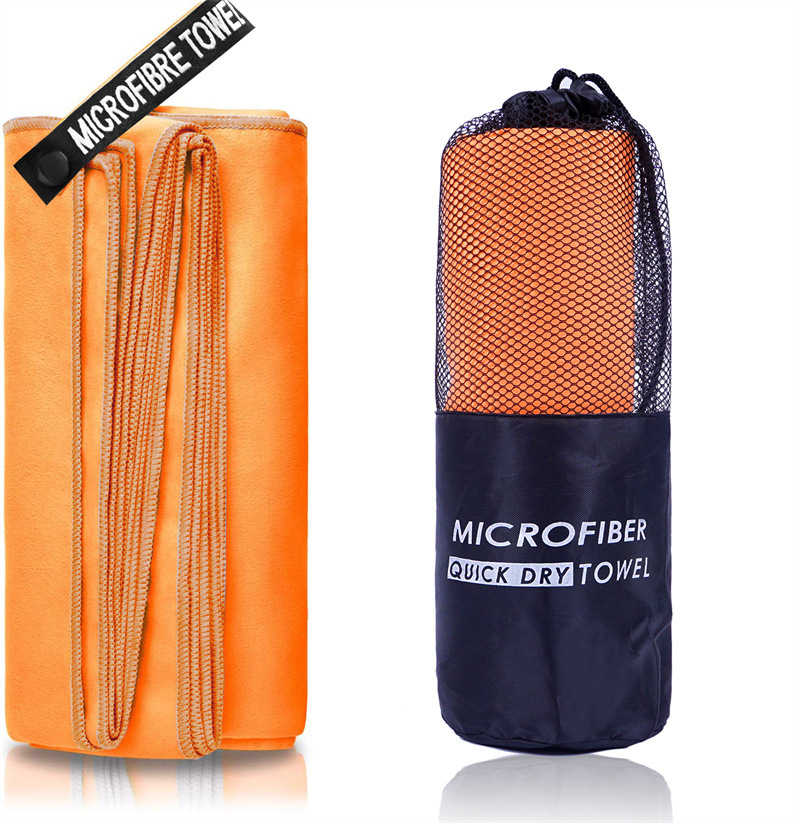 Verdikte microvezelhanddoek voor reizen, sport, sneldrogend, superabsorberend, grote haarhanddoek, superzacht en lichtgewicht fitnesshanddoek: Paars