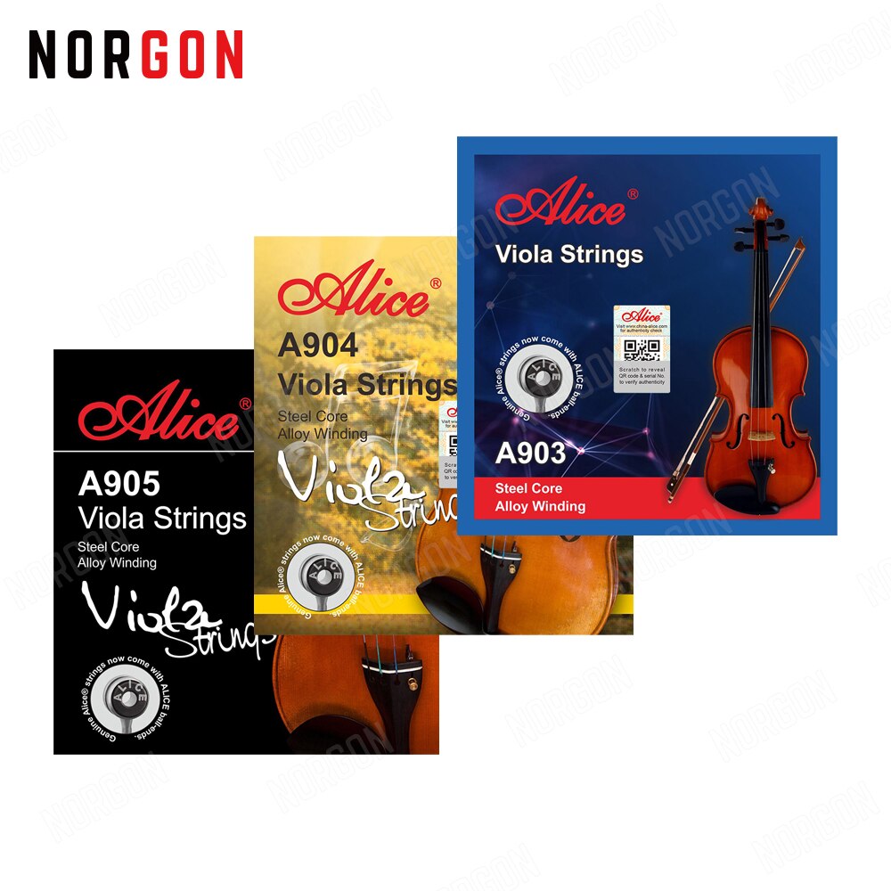 Alice Viola Strings 5 Sets/pack for Practice Steel Core and Alloy Winding Beginners Choice A903 A904 A905