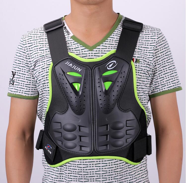 Adult Men/Women Armor Chest And back protection Knight armor Anti-fall Anti-collision Cross-country Motorcycle Riding equipment: green / M