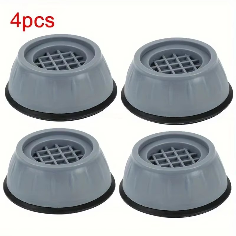 4 stücke Anti Vibration Füße Pads Gummi Matte Slipstop Stille Dämpfer Stehen Universal Waschmaschine Kühlschrank Möbel Fuß Pad: Default Title