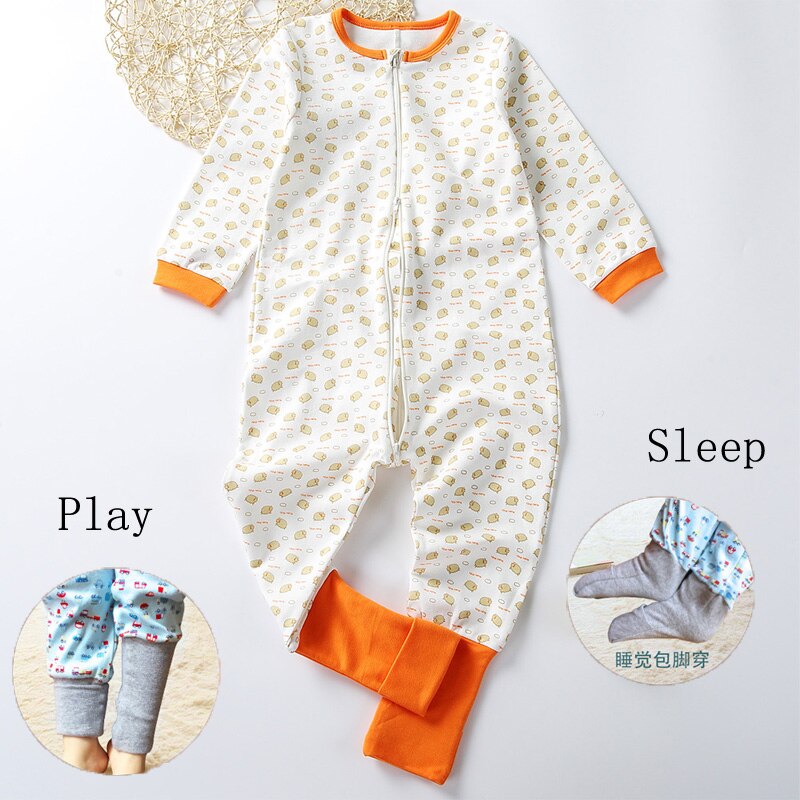 Baby kleidung Kleinkind 100% baumwolle lange Ärmel Reißverschluss einteiliges kleidung jungen und mädchen Zu Hause kleidung multi-funktion freundlicher Pyjama