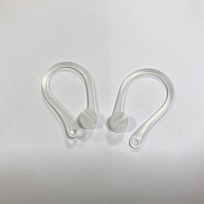 protection earhook silicone bluetooth wireless earphone holder earbuds ear hook for apple anti-lost air pods airpods accessories: Brown