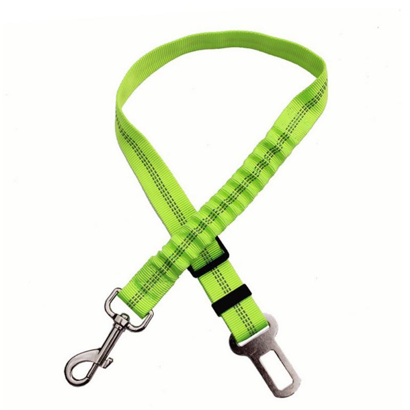 1Pcs Leiband Voor Hond Puppy Honden Kraag Verstelbare Elastische Reflecterende Huisdier Autogordel Autogordel Dierbenodigdheden reizen Clip M: 3