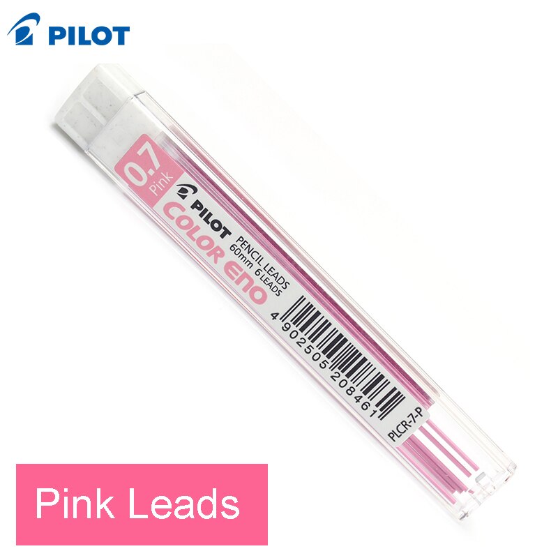 Pilot COLOR ENO Mechanical Pencil 0.7mm 8 Colors Writing Drawing Sketching Pencils Japanese School Supplies HCR-197: Pink Leads