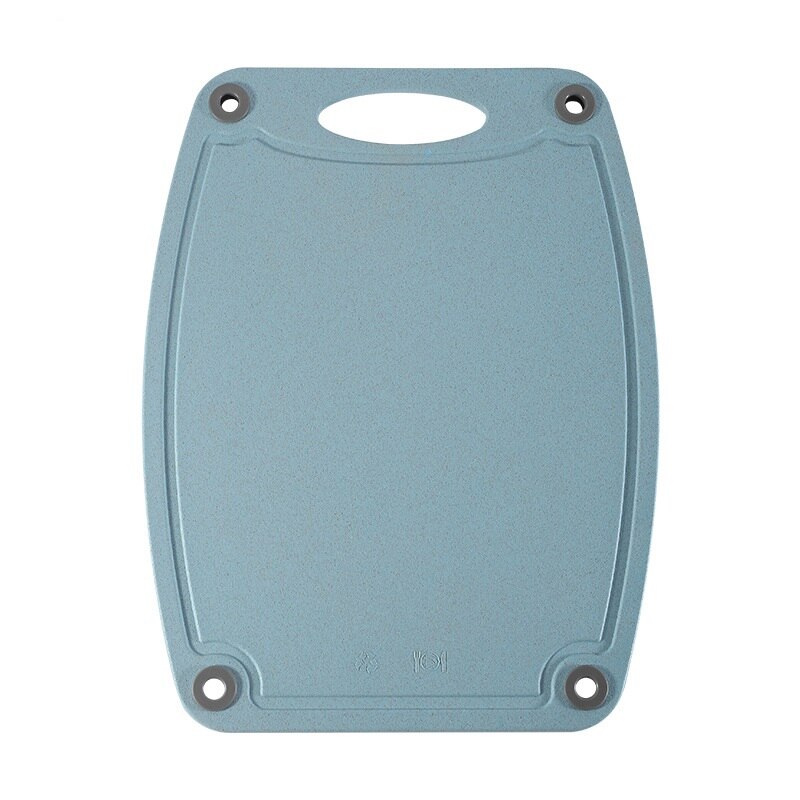 Wheat straw chopping board block: Red / middle