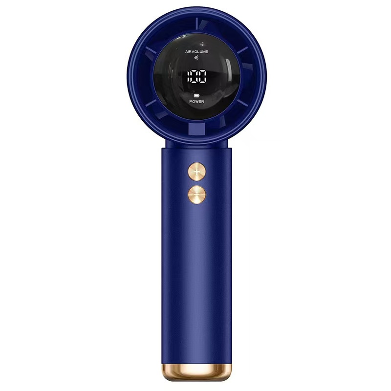 10000mAh High Speed Portable Turbo Fan Cooler Fan 100-Speed Adjustment High-Speed Fan Handheld Fan Mini Fan Adjustment Portable: Blue / 7 inches