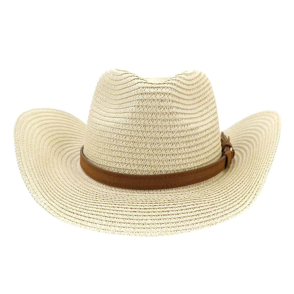 Uropero nueva de ala ancha grandes campos sombreros de paja mujeres ahuecado playa sombreros de sol Fluff Floppy verano gorras Boater ED