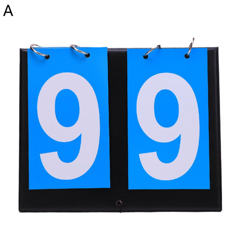 Portable Basketball Scorer Foldable  Not Easily Damaged Coach Equipment Tabletop Scoreboard for Badminton 