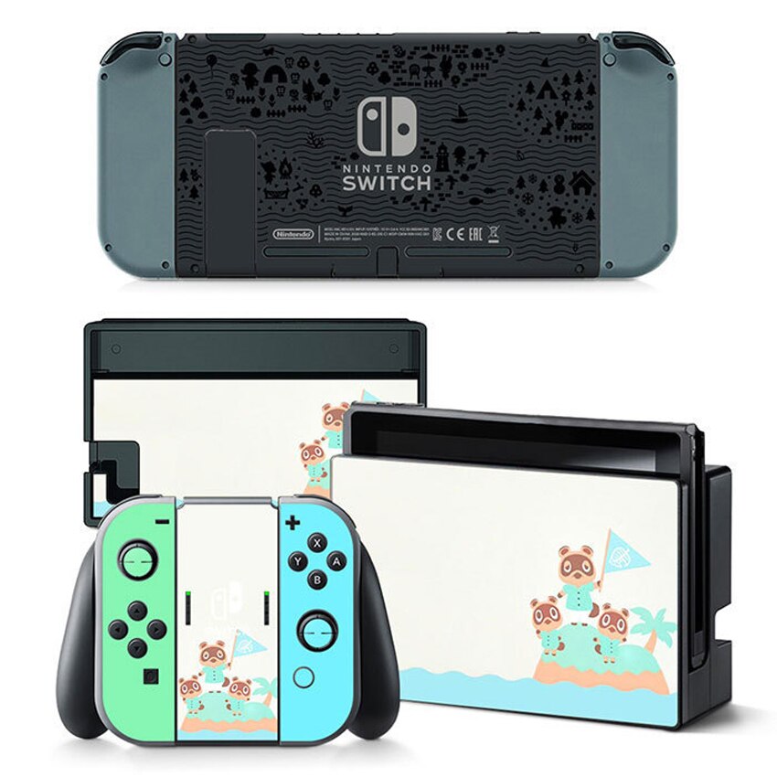 Cute Animal Crossing Vinyl Sticker Detachable Re-usable for Nintendo Switch Console & Joy-Con Controllers