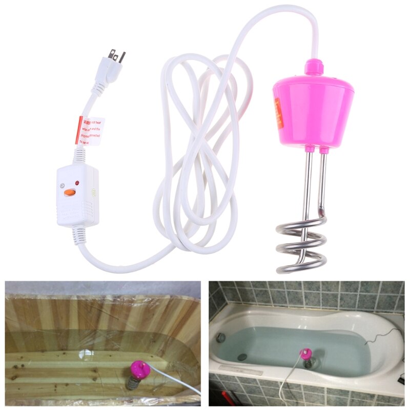 Protable 1500W Electric Water Heater Floating Spiral Immersion Heating Element