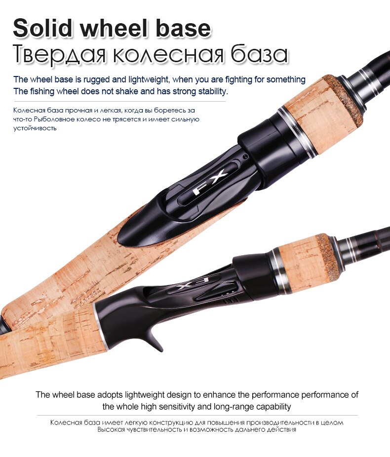BIGBIGWORLD 1.8m-2.7m Carbon Fishing Rod spinning 3 Section baitcasting Perigee Travel Spinning Casting Lure 5g-40g ML/M/MH