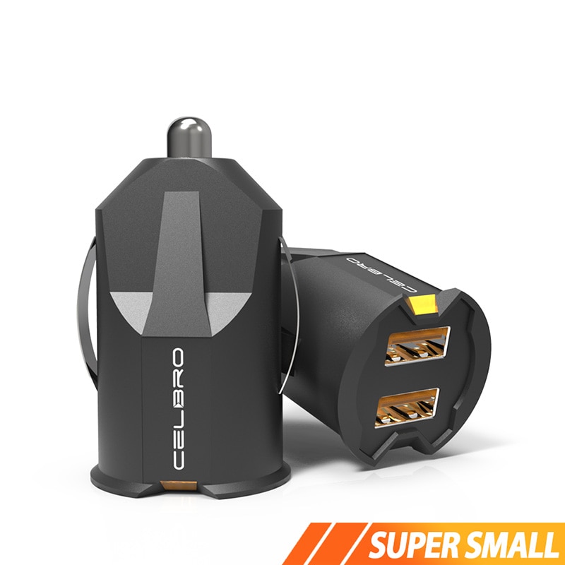 Adaptador de cargador de coche oculto Mini USB Dual 2.1A para samsung galaxy A5 j7 A8 j3 j5 s7 S6 edge S8 note 8, cargador de coche
