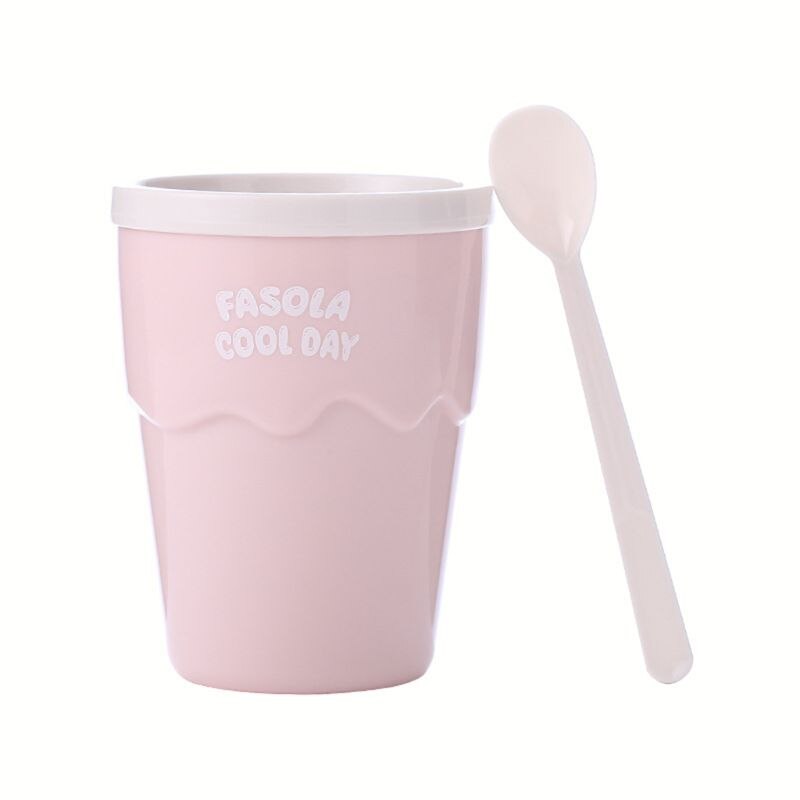 Slushy Mug Magic Slush Ice Maker Machine Freeze Cup for Household DIY Milkshake Water Ice in Seconds: Pink