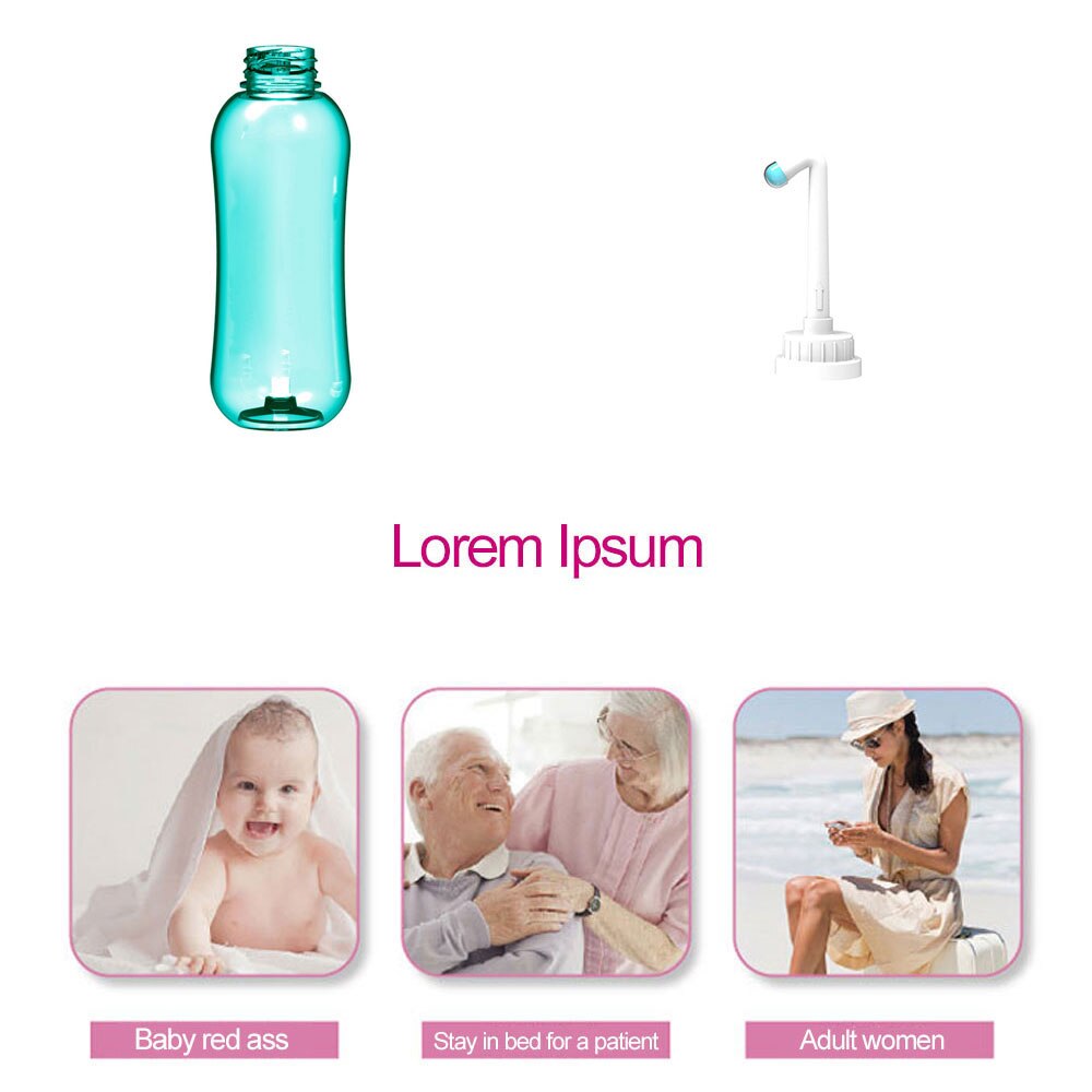 Travel Personal Cleaner Sprayer Seat Bidet Toilet Hand Held Tackle Portable Washer Bottle Hygiene Washing