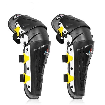 Vemar – genouillères de Protection pour Motocross Enduro, Protection anti-feu pour hommes: Yellow white