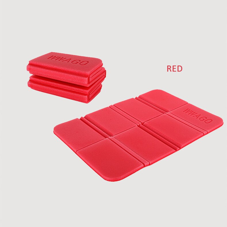 Udendørs picnic lomme resistent camping slip tæppe bord fleksibel rektangulær madras strandmåtte sovepuder pude pude: Rød