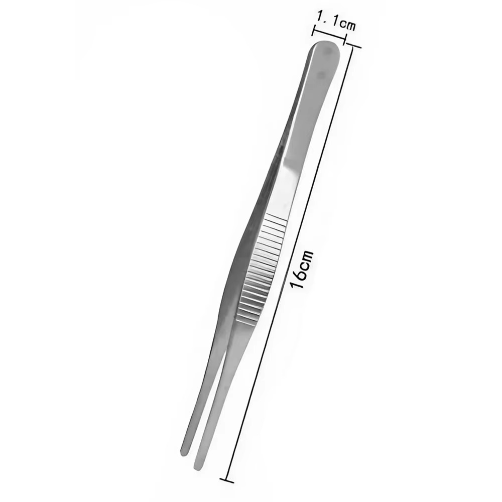 Pinzas para alimentos de acero inoxidable JJYY 304, pinzas antideslizantes para barbacoa con mango largo, pinzas para carne, herramientas de cocina, accesorios de cocina: Azul