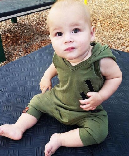Solide Sleeveless Mit Kapuze für Baby Jungen