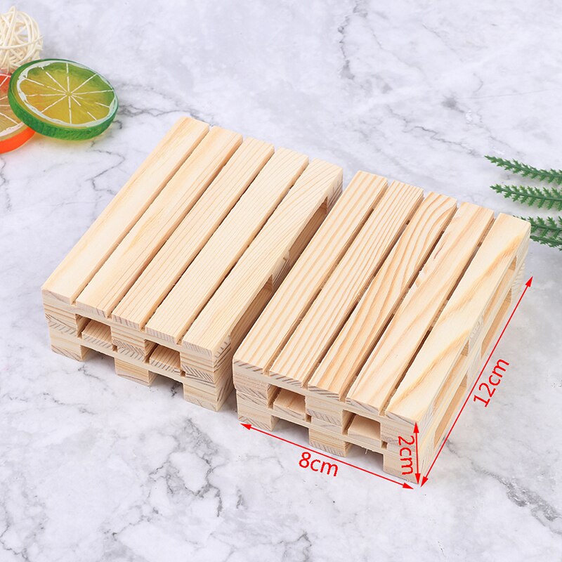 Esterilla de madera para tazas, accesorios de cocina hechos a mano para artesanía del hogar, oficina, Hotel, 2/4 Uds.