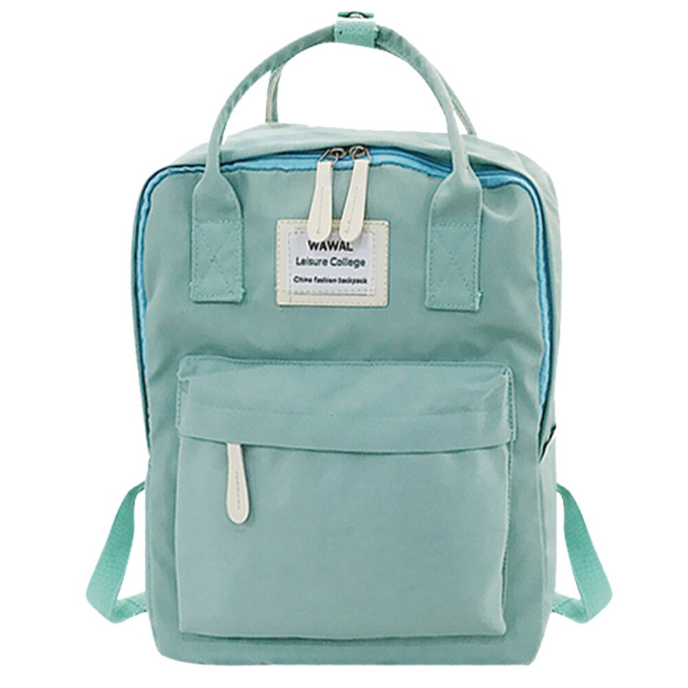 Aelglacial femmes toile sacs à dos couleur bonbon sacs d'école imperméables pour adolescents filles sacs à dos d'ordinateur portable sac à dos Patchwork: GN