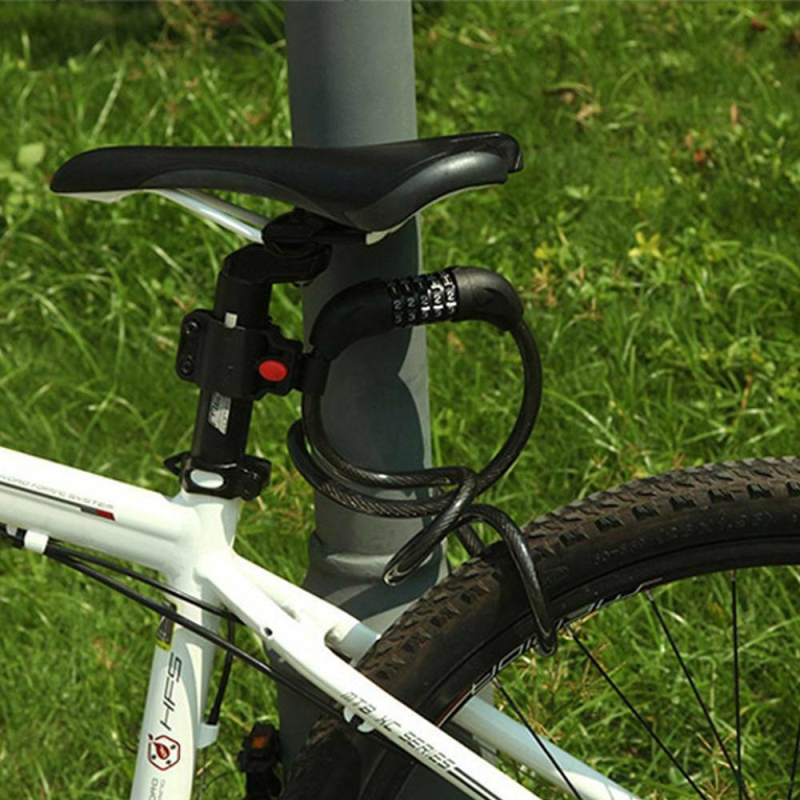 Outdoor Fiets Anti-Diefstal Slot Draagbare Elektrische Batterij Motorfiets Sluizen Vaste Fiets Ring Lock Fiets Accessoires