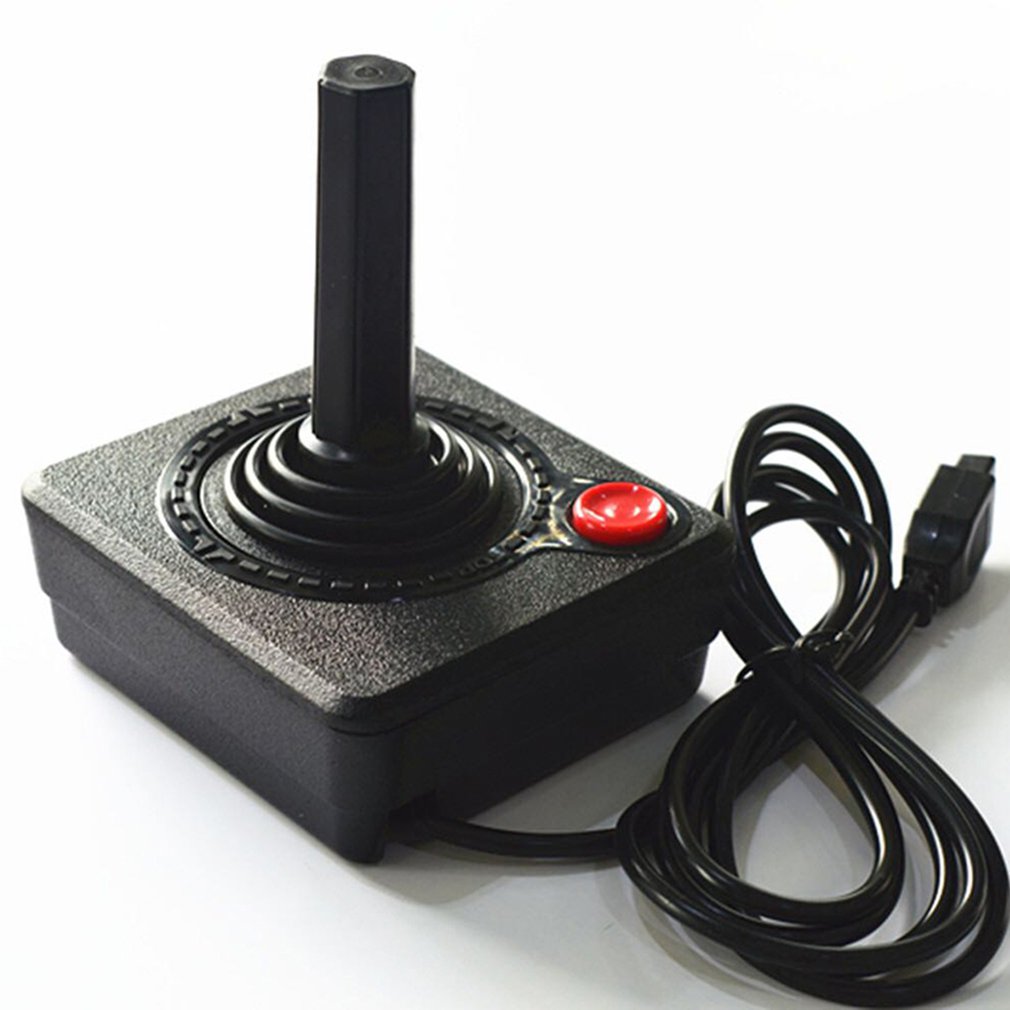 Verbeterde 1.5M Gaming Joystick Controller Voor Atari 2600 Game Rocker Met 4-Weg Hefboom En Enkele Actie Knop retro Gamepad