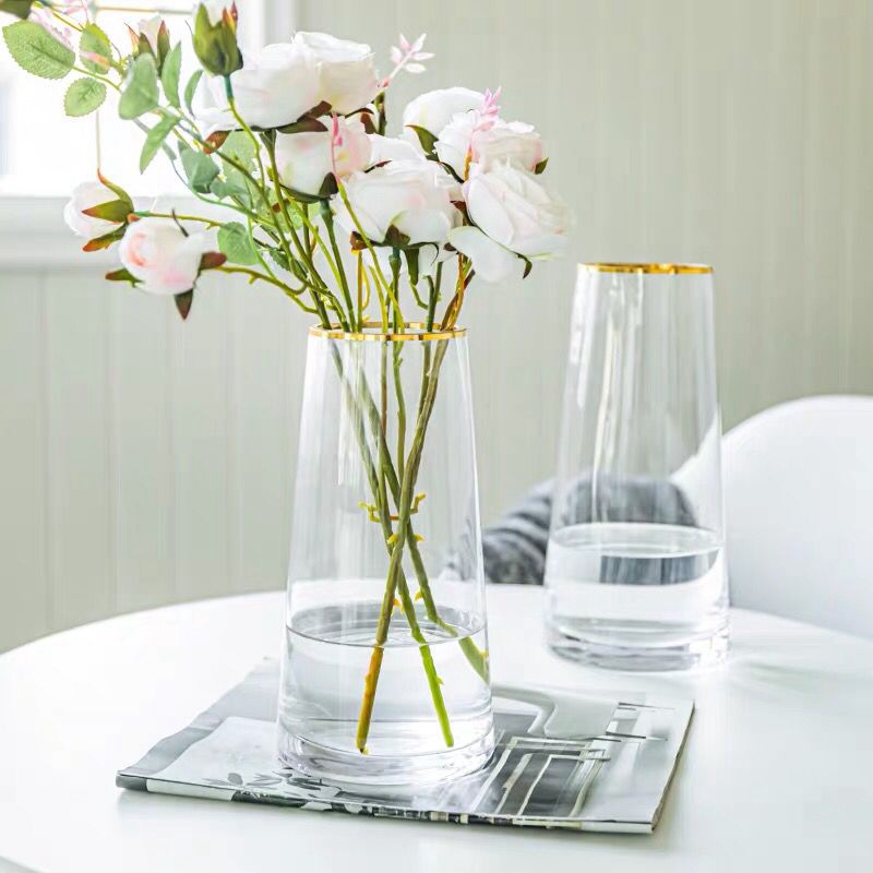 Nordic Glass Vase Flower Vase Tabletop Vase Flower Arranging Home Decoration