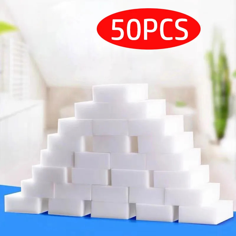 20/50/100Stck Melamin Schwamm Magie Schwamm Radiergummi Für Küche Büro Badezimmer Melamin Hause Nano Reiniger reinigung Schwamm 10x6x2cm: dunkel Grau