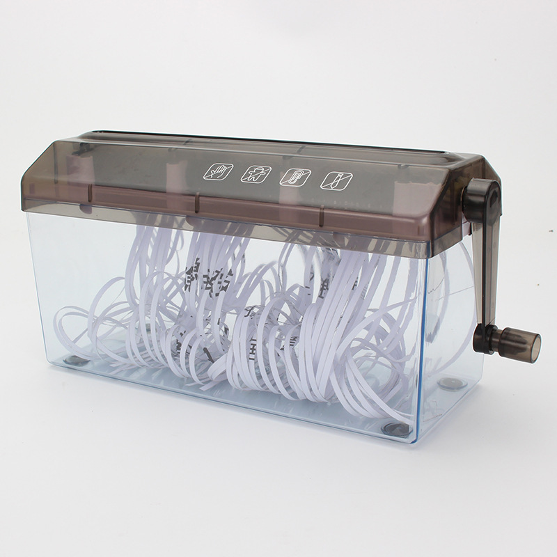 Huishoudelijke Mini A4 Papier Kleine Strip Handleiding Shredder Dagelijkse Financiële Bill A4 Papier Shredder Hand Aangezwengeld Draagbare