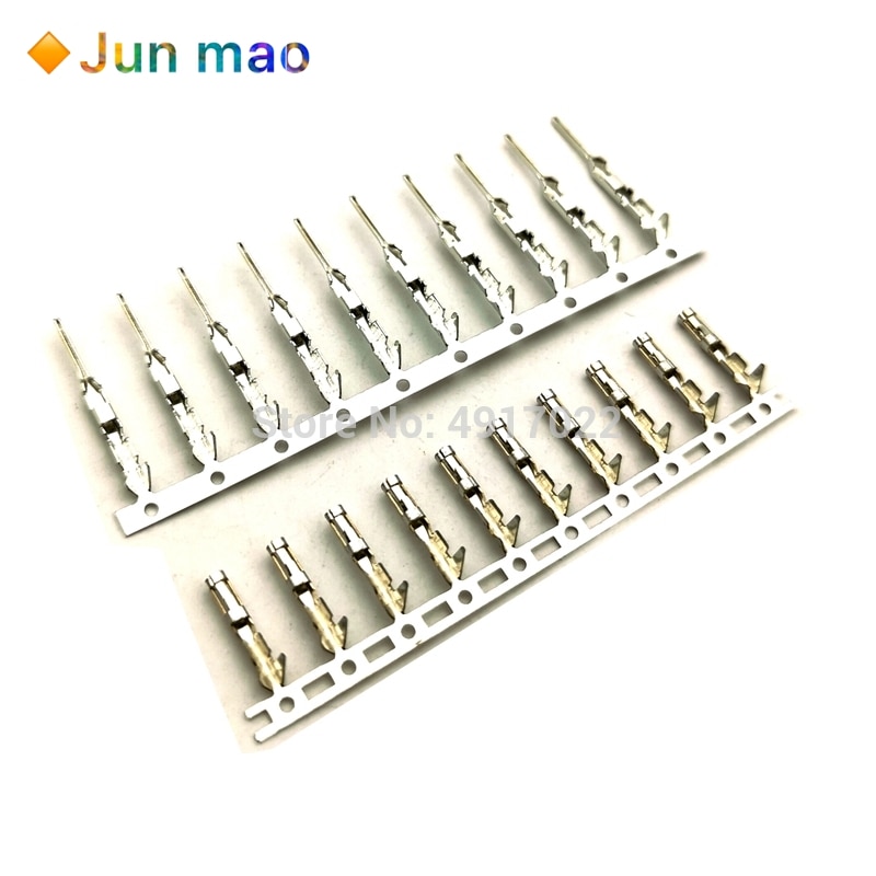 2.54mm Dupont reed Dupont Jumper Wire 2.54 Dupont languette Connector Terminal Pins Crimp Femal Male Pin Gold and Tin Plating