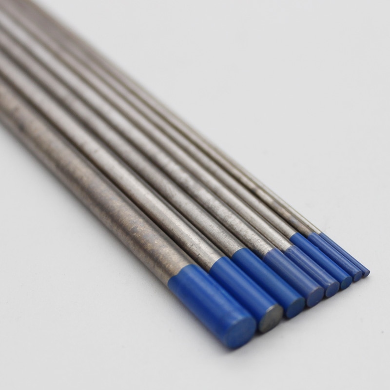 10pcs Tungsten Electrode TIG Welding Electrodes 1.0mm/1.6mm/2mm/2.4mm/3mm/3.2mm/4mm/4.8mm/6mm/6.4mm Blue 2% Lanthanat AC/DC