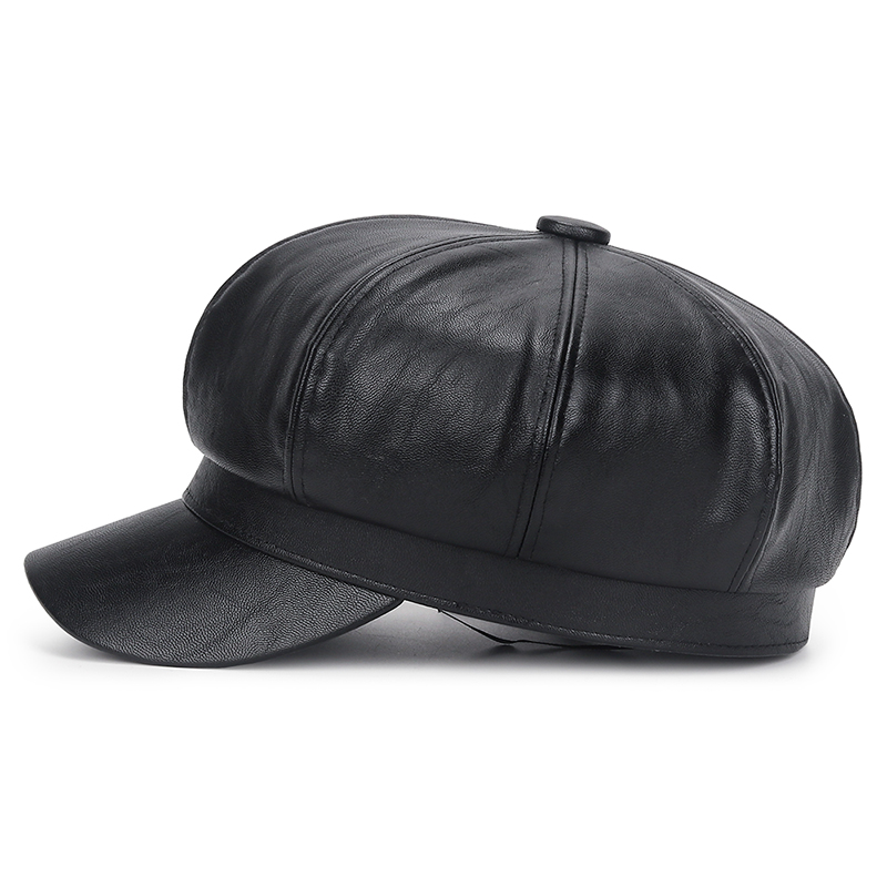 D&amp;T 2022 Octagonal Cap Beret Men Women Unisex Cotton Material Solid Artist Hat Sun Protection Warm