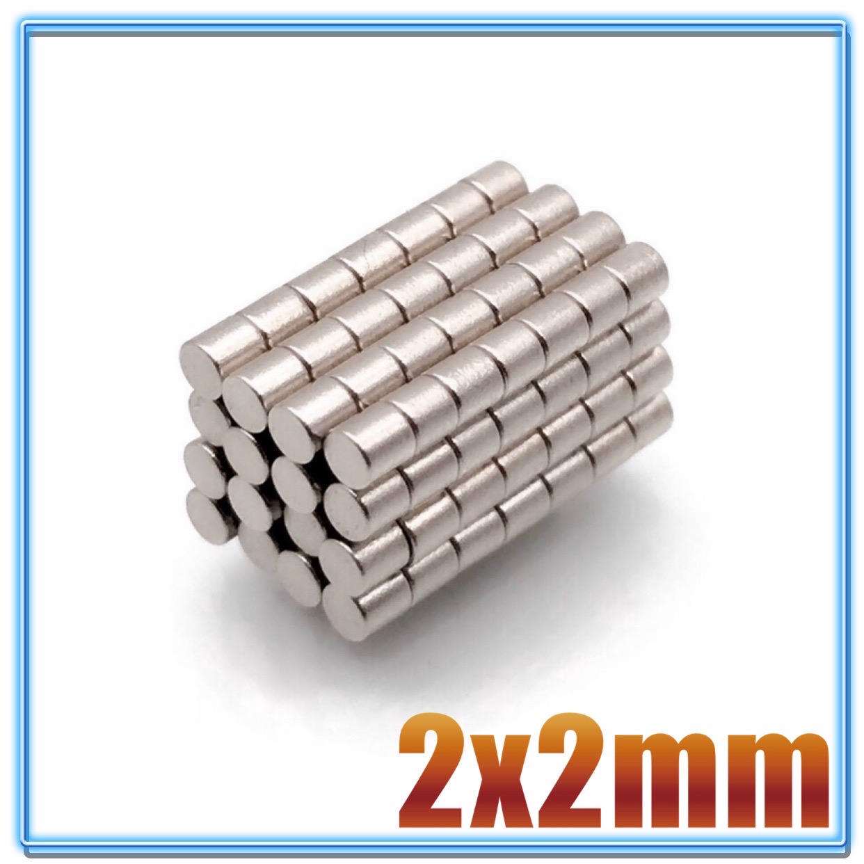100 ~ 10000 Stuks 2X2Mm Kleine Magneten Ronde 2Mm * 2Mm Neodymium Magneet Disc 2X2 Permanente Ndfeb Super Sterke Krachtige Magnetische 2*2Mm