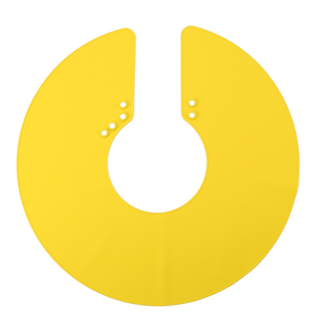 Haircut Shoulder Pad Neck Shield Shawl Hair Dyeing Tool Silicone Salon Supplies Hair Transparent Bib Hairdressing Tool: Yellow