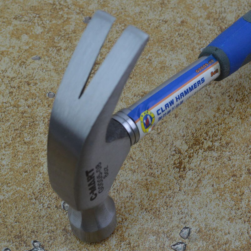1 pc holdbare c-mart konstruktion metalbearbejdning husholdnings fiber håndtag klo hammer reparation hånd gør-det-selv træbearbejdningsværktøj